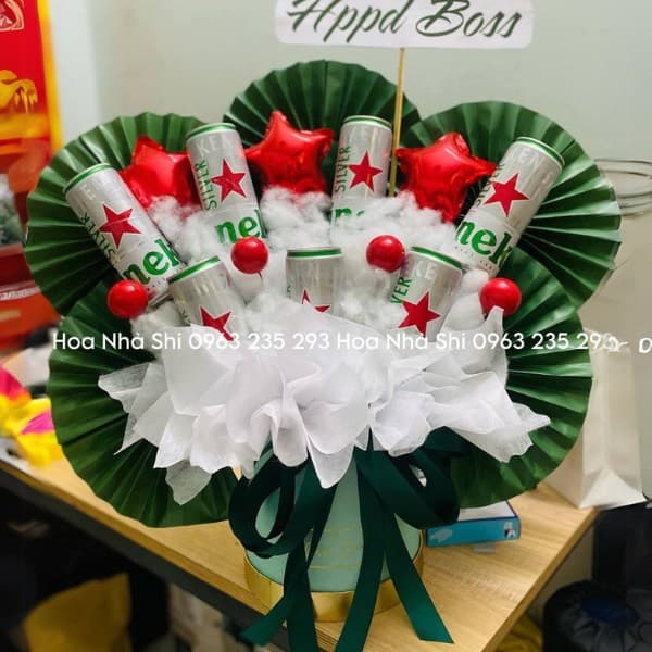Bó Hoa Bánh Kẹo Sinh Nhật Heineken - 147