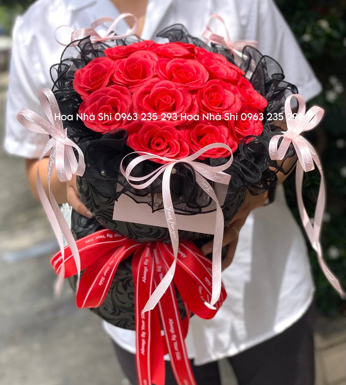 Bó Hoa Sáp Thơm Ecudor Cao Cấp Đỏ - 221