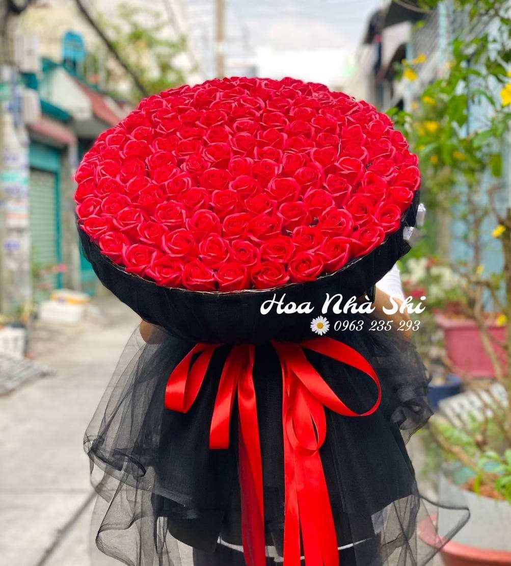 Bó Hoa Sáp Thơm Khổng Lồ - Đỏ - 353