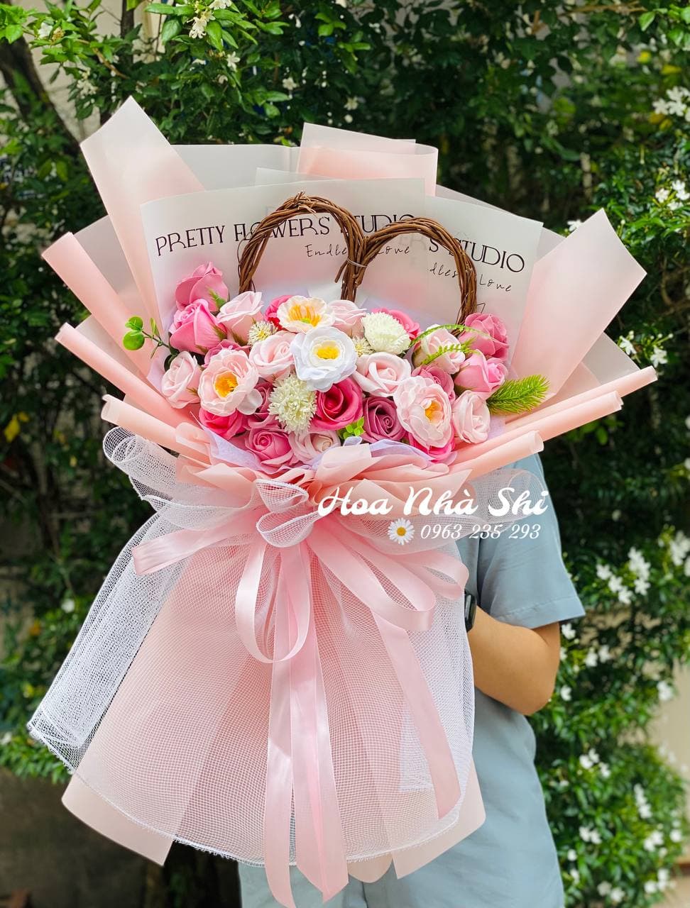 Bó Hoa Sáp Thơm - Hồng - 351 Lifestyle