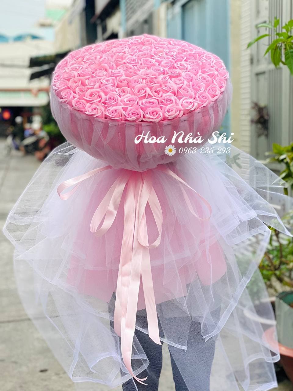 Bó Hoa Sáp Thơm 100 Bông - Đỏ - 361 Lifestyle