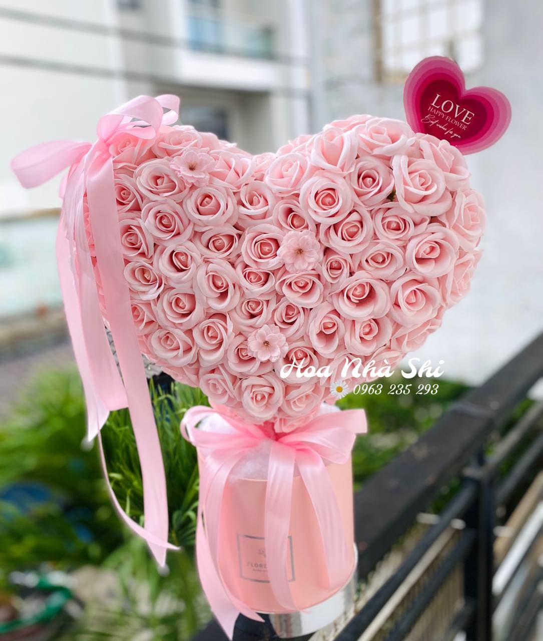 Hoa Sáp Thơm Trái Tim 3D 150 Bông