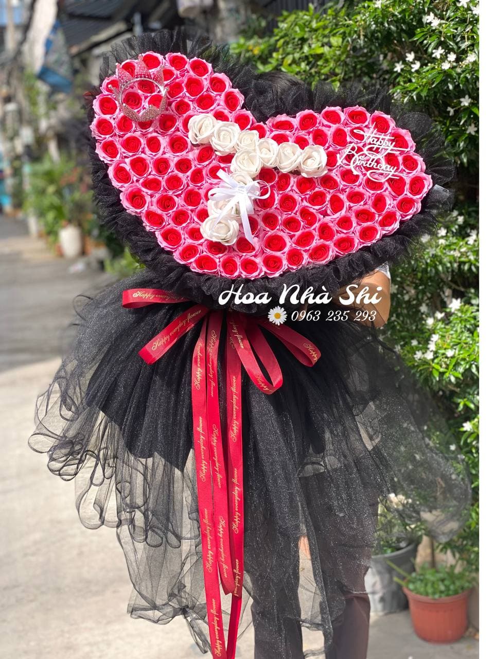 Bó Hoa Sáp Thơm Trái Tim - Đỏ - 432